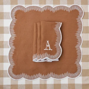 Clearance Alathea Caramel Linen Napkins (Set Of 4) Napkins