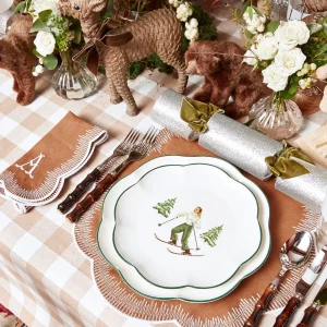 Best Sale Alathea Caramel Linen Placemats & Napkins (Set Of 4) Table Linen Sets