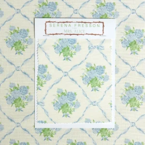 Discount Alice's Bouquet Fabric (Blue) Serena Fresson Fabrics
