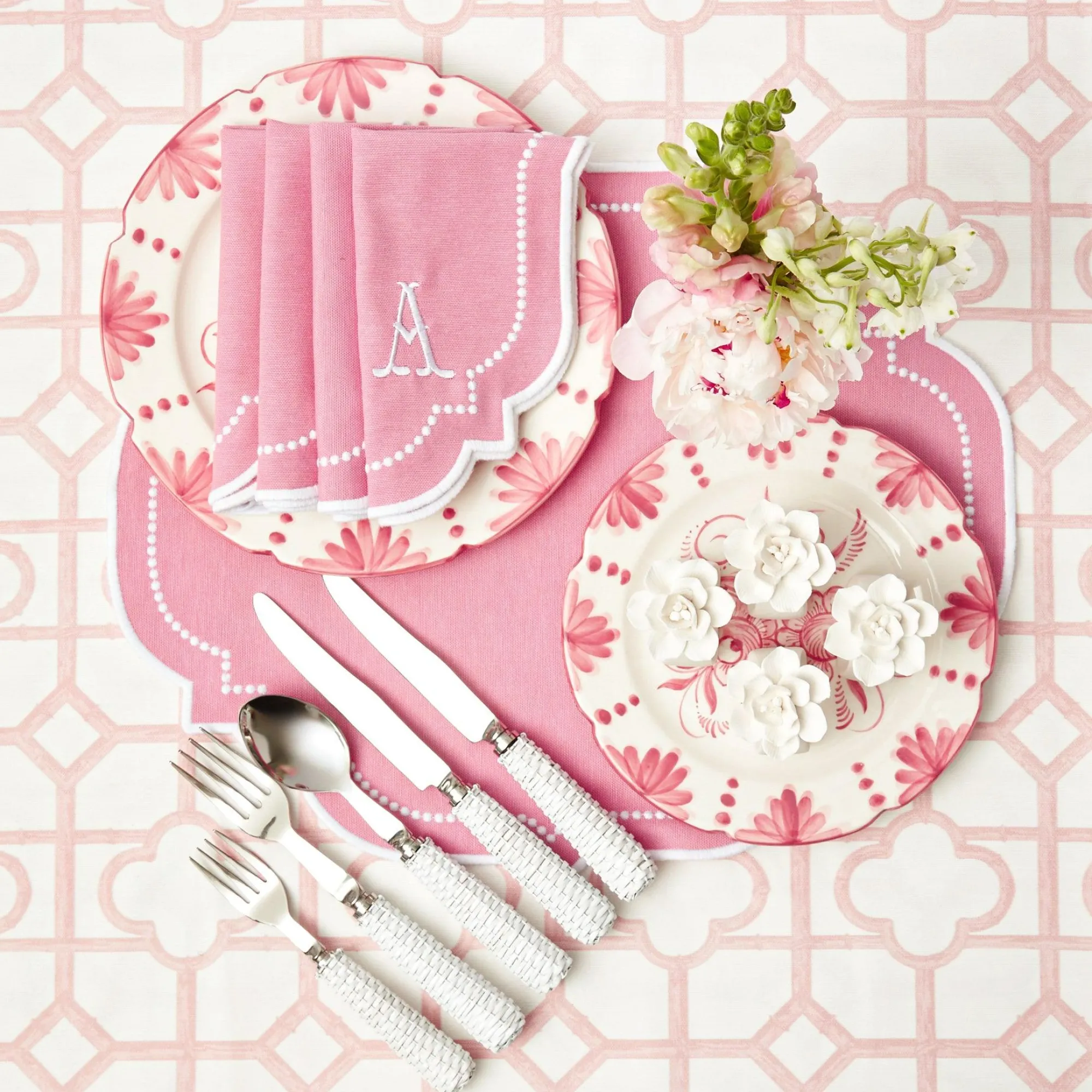 amelie_pink_napkins_set_o_3.webp Store Amelie Pink Napkins (Set Of 4) Napkins