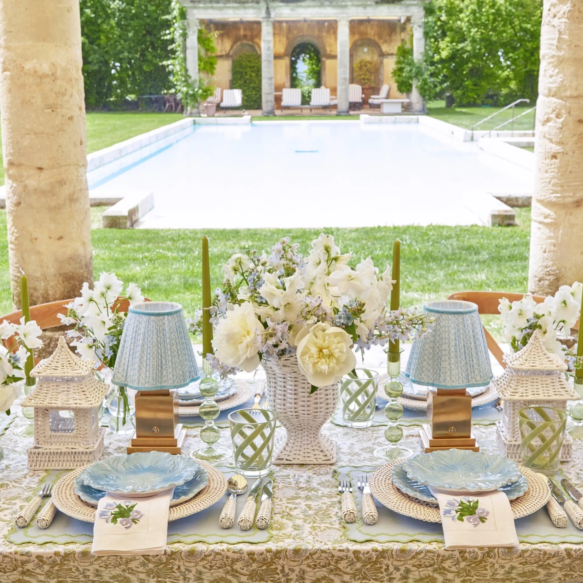 baby_blue_lotus_lampshade_2.webp Shop Baby Blue Lotus Lampshade Lamps & Lighting