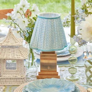 Shop Baby Blue Lotus Lampshade Lamps & Lighting