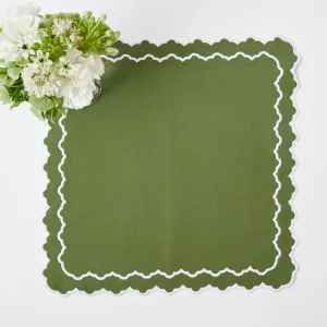 Online Beatrice Forest Green Napkins (Set Of 4) Napkins