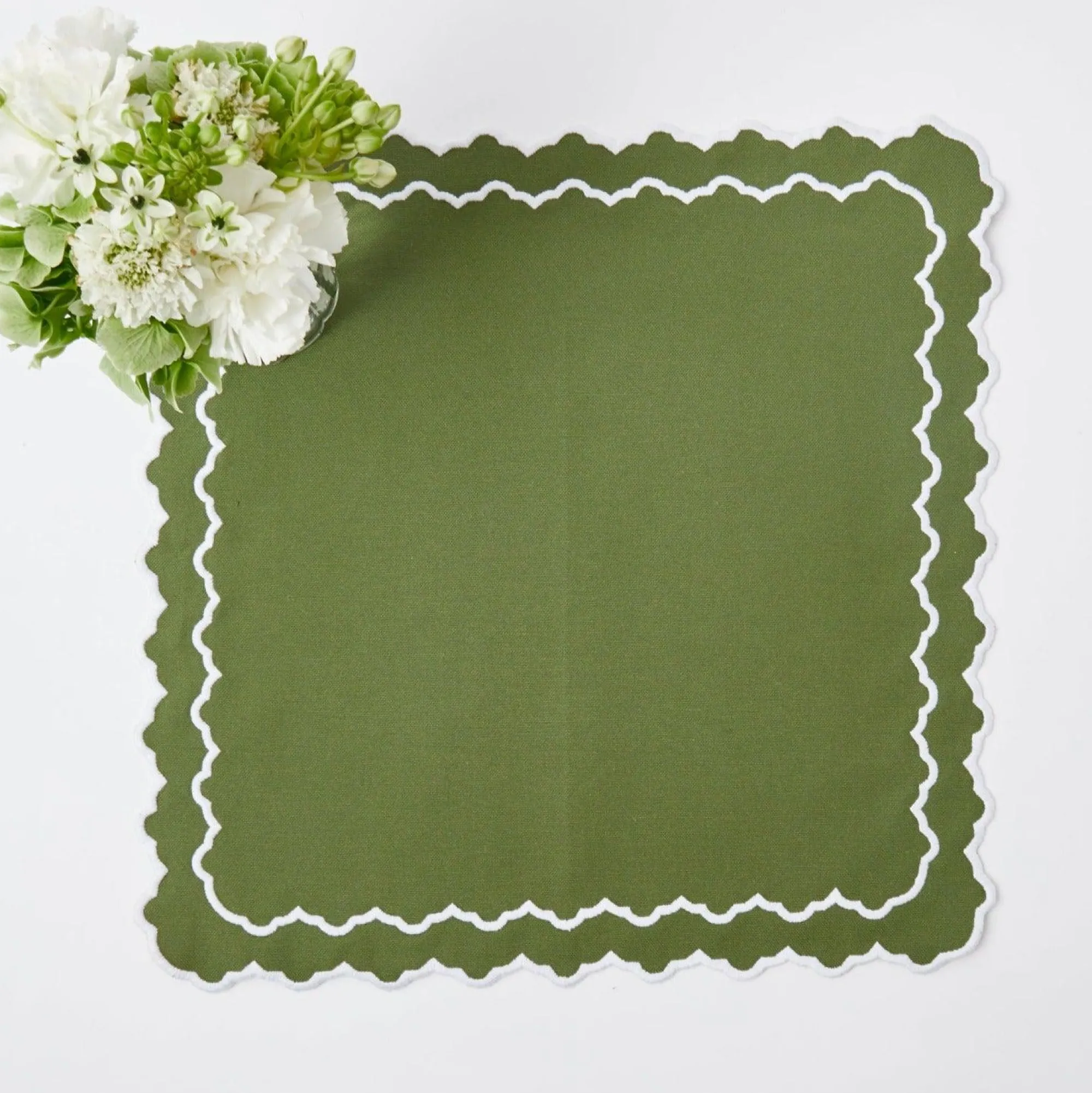 beatrice_forest_green_nap_13.webp Online Beatrice Forest Green Napkins (Set Of 4) Napkins