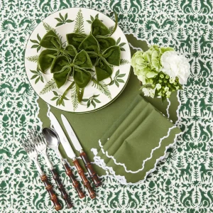 Online Beatrice Forest Green Napkins (Set Of 4) Napkins