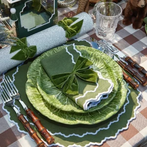 Online Beatrice Forest Green Napkins (Set Of 4) Napkins