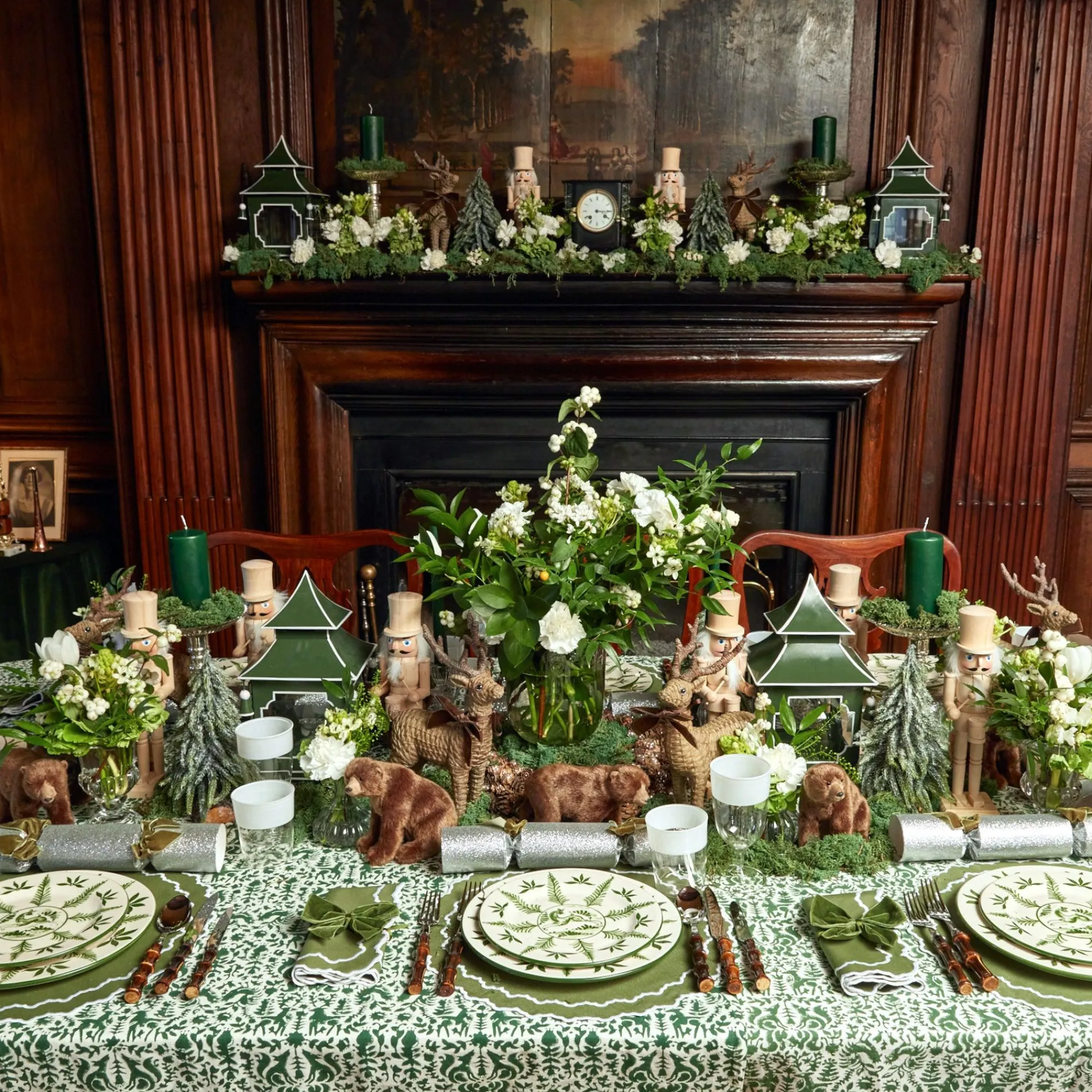 beatrice_forest_green_nap_7.webp Online Beatrice Forest Green Napkins (Set Of 4) Napkins