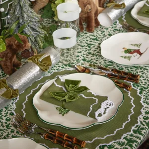 Online Beatrice Forest Green Napkins (Set Of 4) Napkins