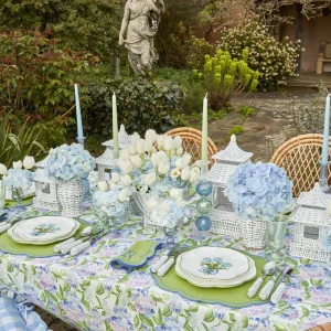 Best Sale Blue & Green Camille Candle Holder (Pair) Candle Holders