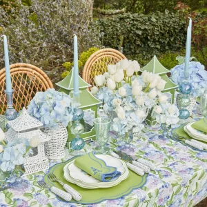 Best Sale Blue & Green Camille Candle Holder (Pair) Candle Holders