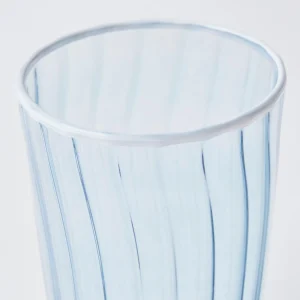 Store Blue & White Rim Water Glasses (Set Of 4) Glasses