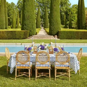 Clearance Blue Bamboo Tablecloth Tablecloths