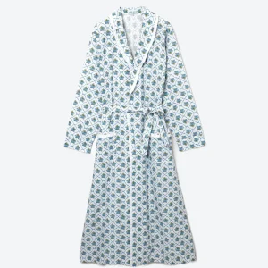 Shop Blue Bouquet Dressing Gown Women Alice Nightdresses
