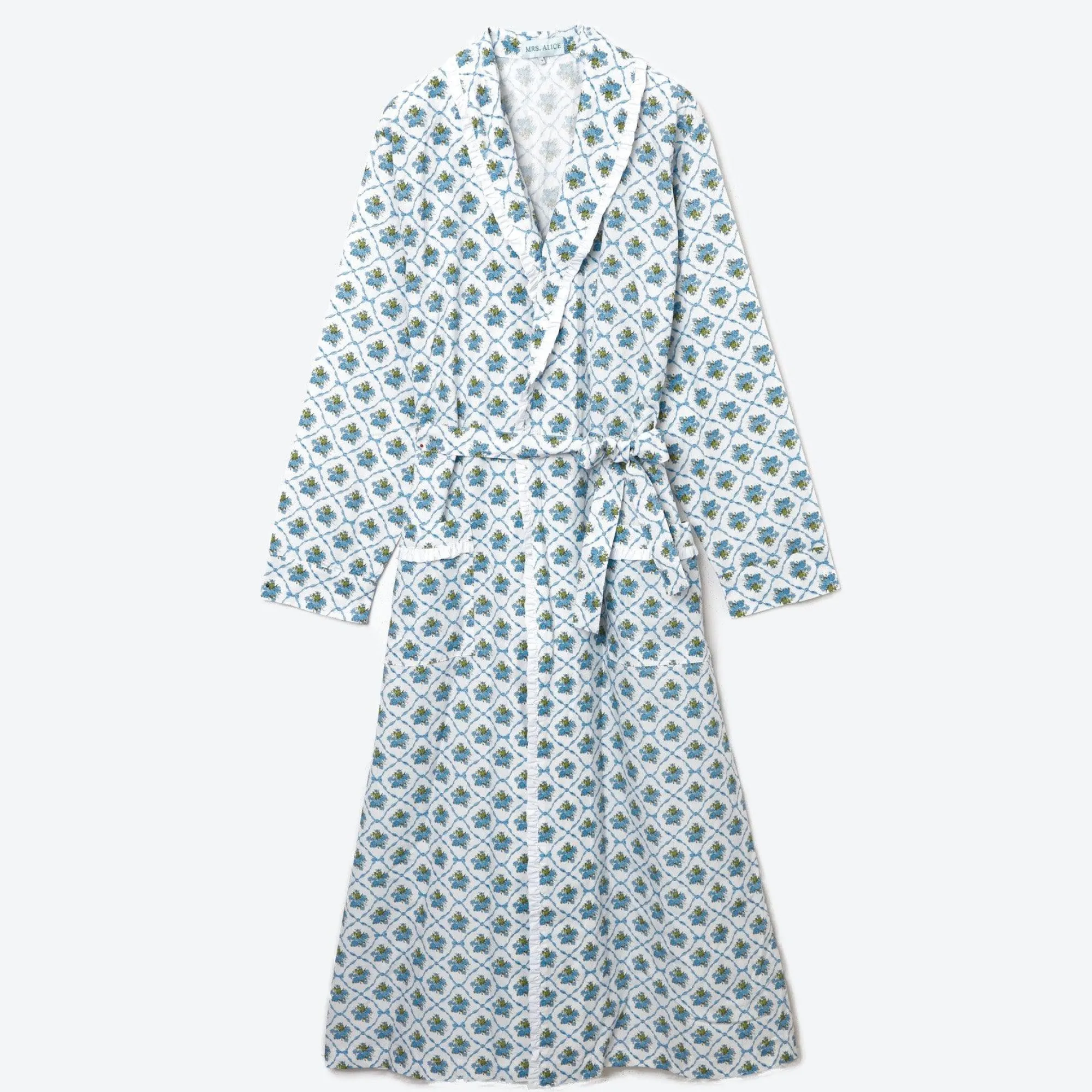 blue_bouquet_dressing_gow_0.webp Shop Blue Bouquet Dressing Gown Women Alice Nightdresses