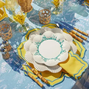 Cheap Blue Coral Dinner & Starter Plates (Set Of 8) Crockery Sets