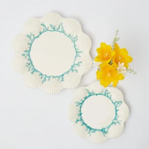Store Blue Coral Dinner Plates (Set Of 4) Dinner Plates