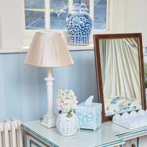 Best Blue Floral Toleware Set Vases