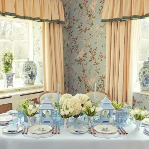 Cheap Blue Fluted Vases (Pair) Vases