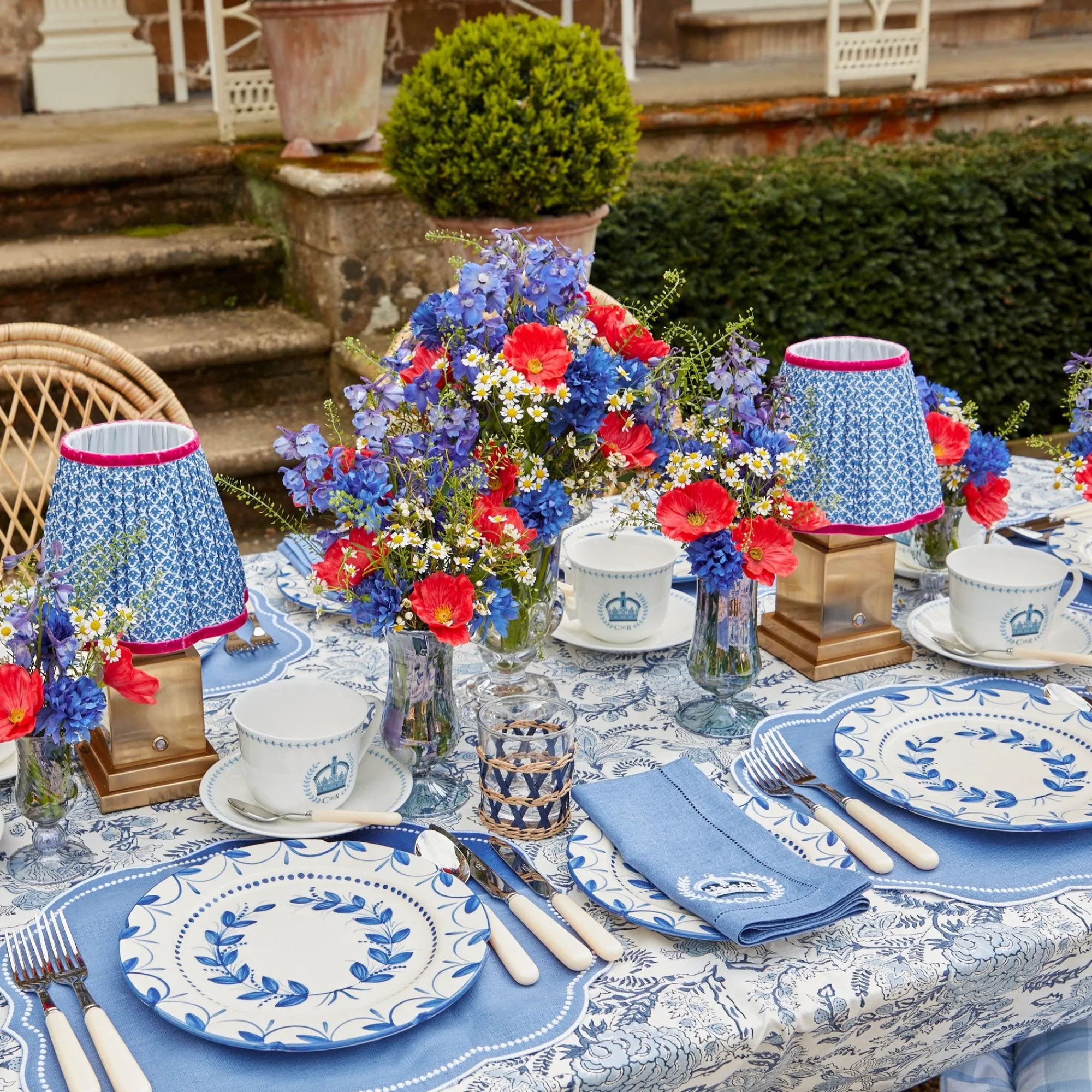 blue_fluted_vases_pair_32.webp Cheap Blue Fluted Vases (Pair) Vases