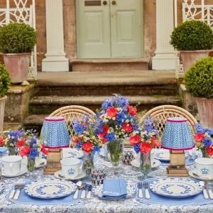 Cheap Blue Fluted Vases (Pair) Vases