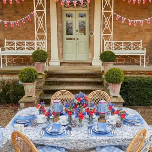 Cheap Blue Fluted Vases (Pair) Vases