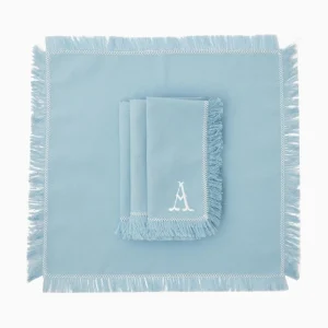 Store Blue Fringe Napkins (Set Of 4) Napkins