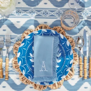 Store Blue Fringe Napkins (Set Of 4) Napkins