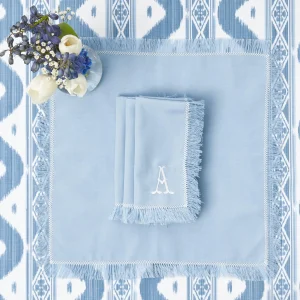 Store Blue Fringe Napkins (Set Of 4) Napkins