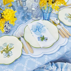 Outlet Blue Garland Tablecloth Tablecloths
