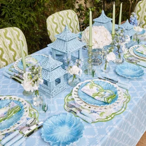Outlet Blue Garland Tablecloth Tablecloths
