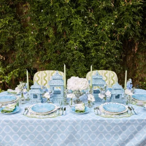 Outlet Blue Garland Tablecloth Tablecloths
