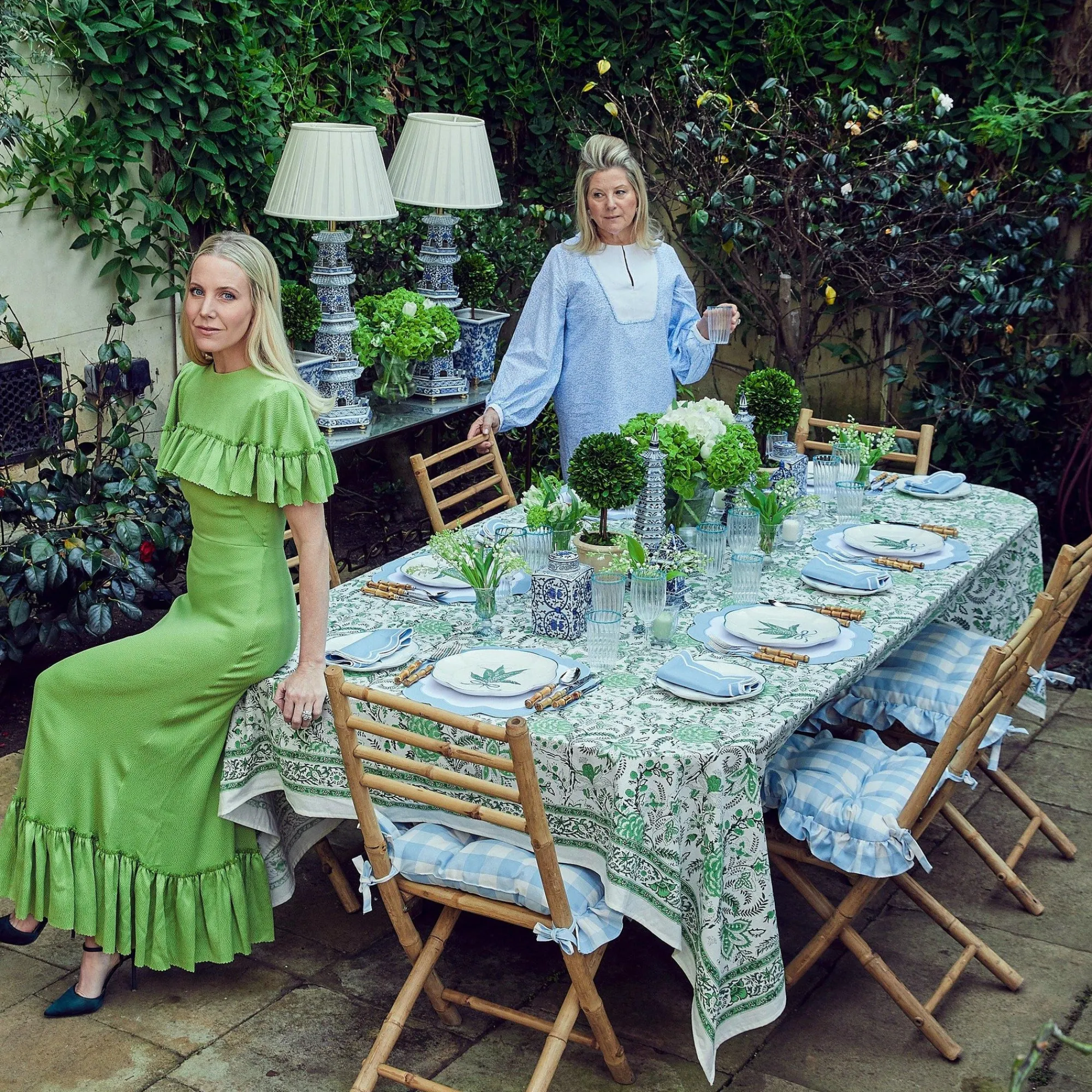 blue_gingham_ruffle_seat__12-1.webp Sale Blue Gingham Ruffle Seat Pad Cushion Cushions