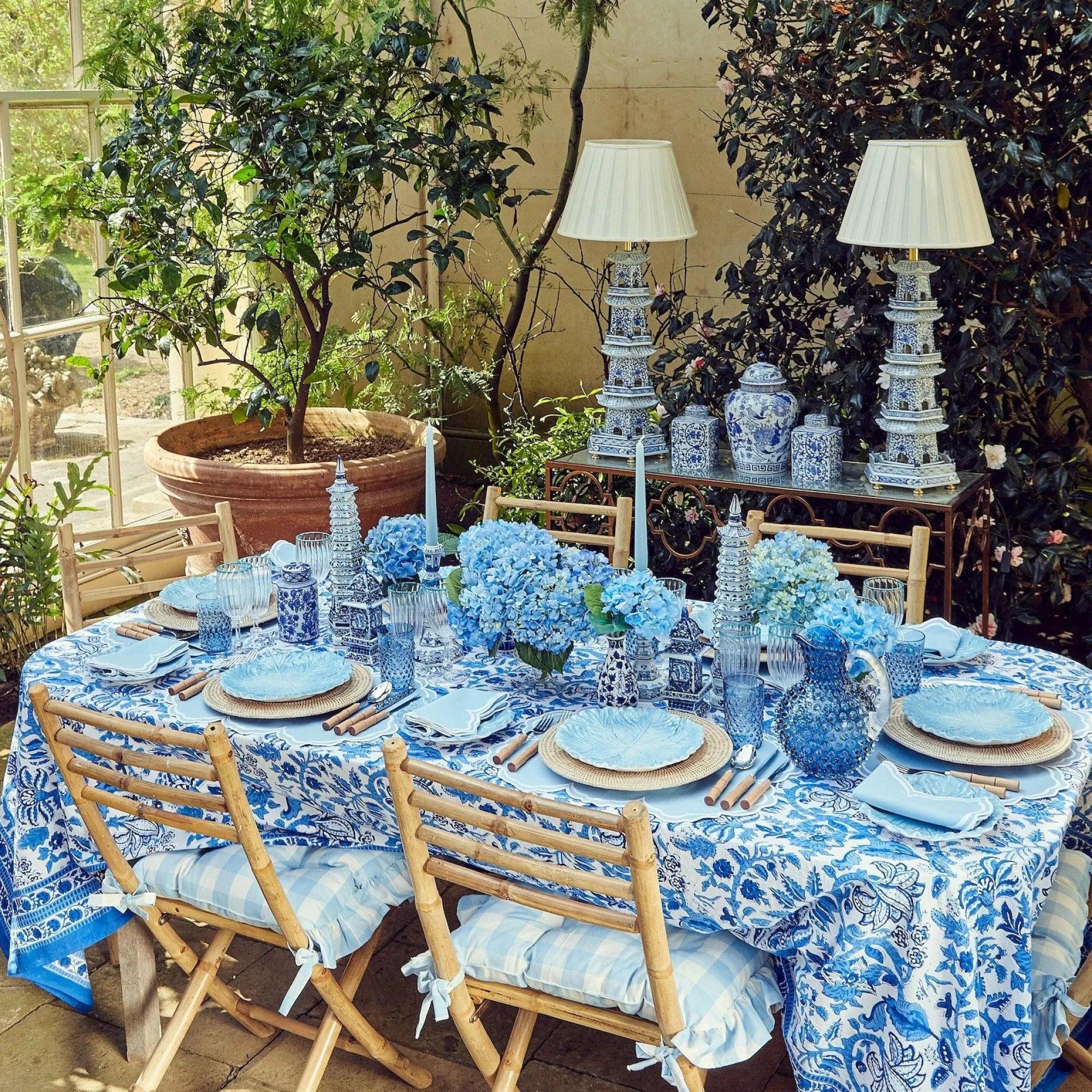 blue_gingham_ruffle_seat__9-1.webp Sale Blue Gingham Ruffle Seat Pad Cushion Cushions