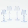 Best Blue Glass Lantern Tea Light Holder Set Pagodas & Lanterns