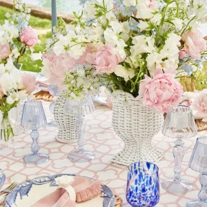 Discount Blue Glass Lantern Tea Light Holder (Pair) - 18 Cm Candle Holders