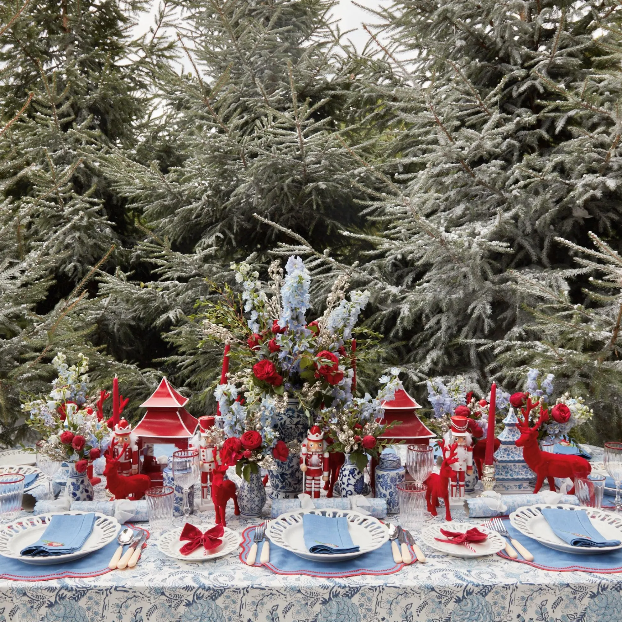 blue_hand_embroidered_fat_6.webp Cheap Blue Hand Embroidered Father Christmas Napkins (Set Of 4) Napkins