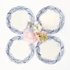 Flash Sale Blue Lily Of The Valley Starter Plates (Set Of 4) Crockery Sets
