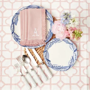 Fashion Blue Lily Of The Valley Starter Plates (Set Of 4) Starter Plates