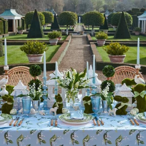 Online Blue Lily Of The Valley Tablecloth Tablecloths