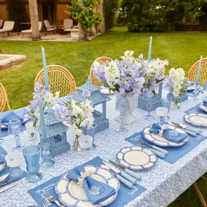 Flash Sale Blue Petal Bamboo Dinner Plate (Set Of 4) Crockery Sets