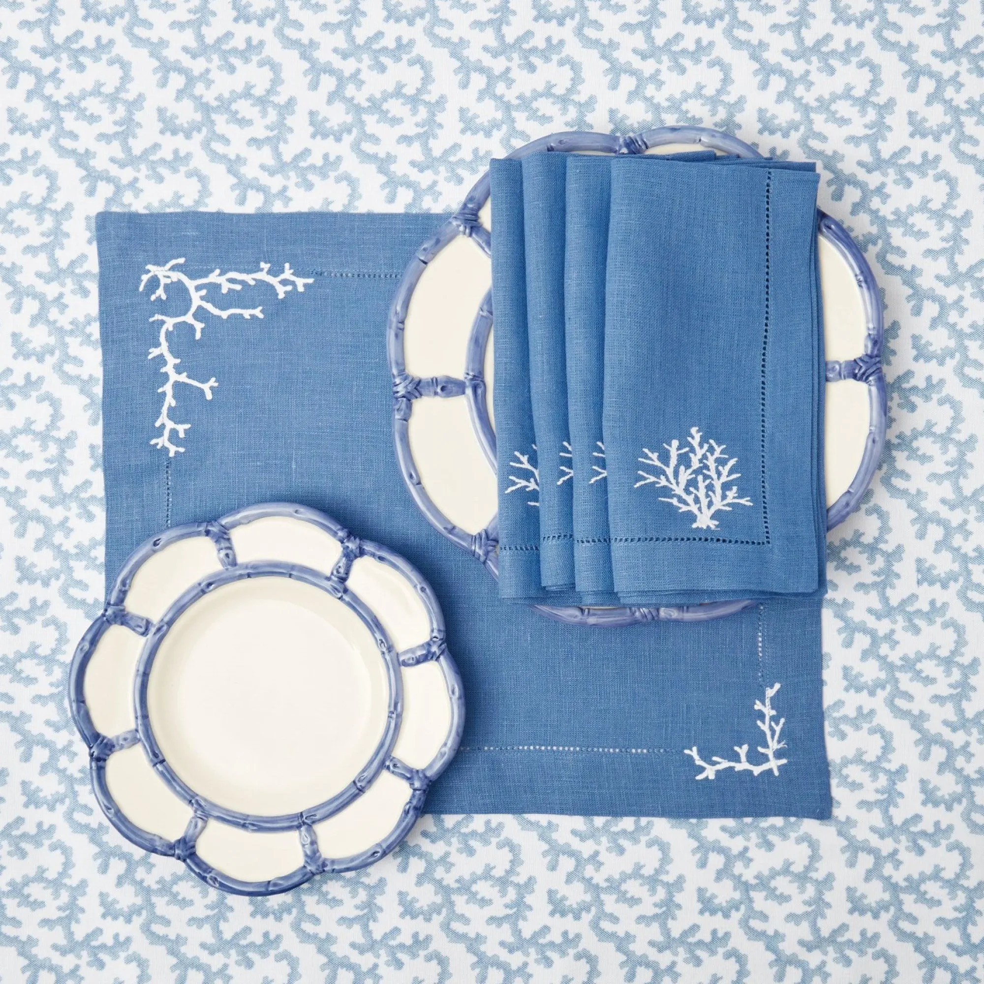 blue_petal_bamboo_starter_14-1.webp Flash Sale Blue Petal Bamboo Starter Plate (Set Of 4) Crockery Sets