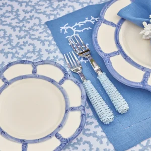 Clearance Blue Rattan Cutlery (5 Piece) Cutlery Sets