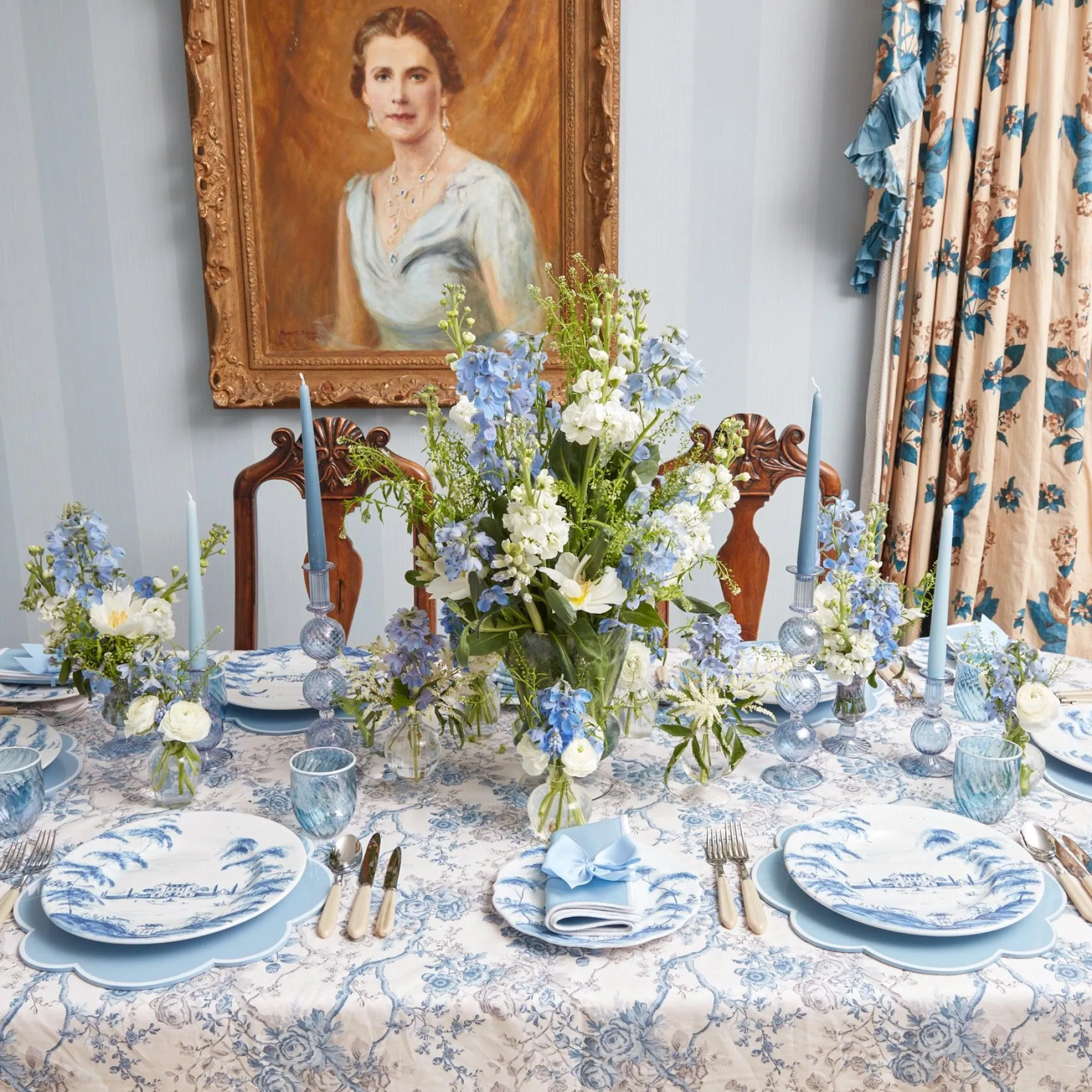 blue_swirl_water_glasses__4.webp Outlet Blue Swirl Water Glasses With White Rim (Set Of 4) Glasses