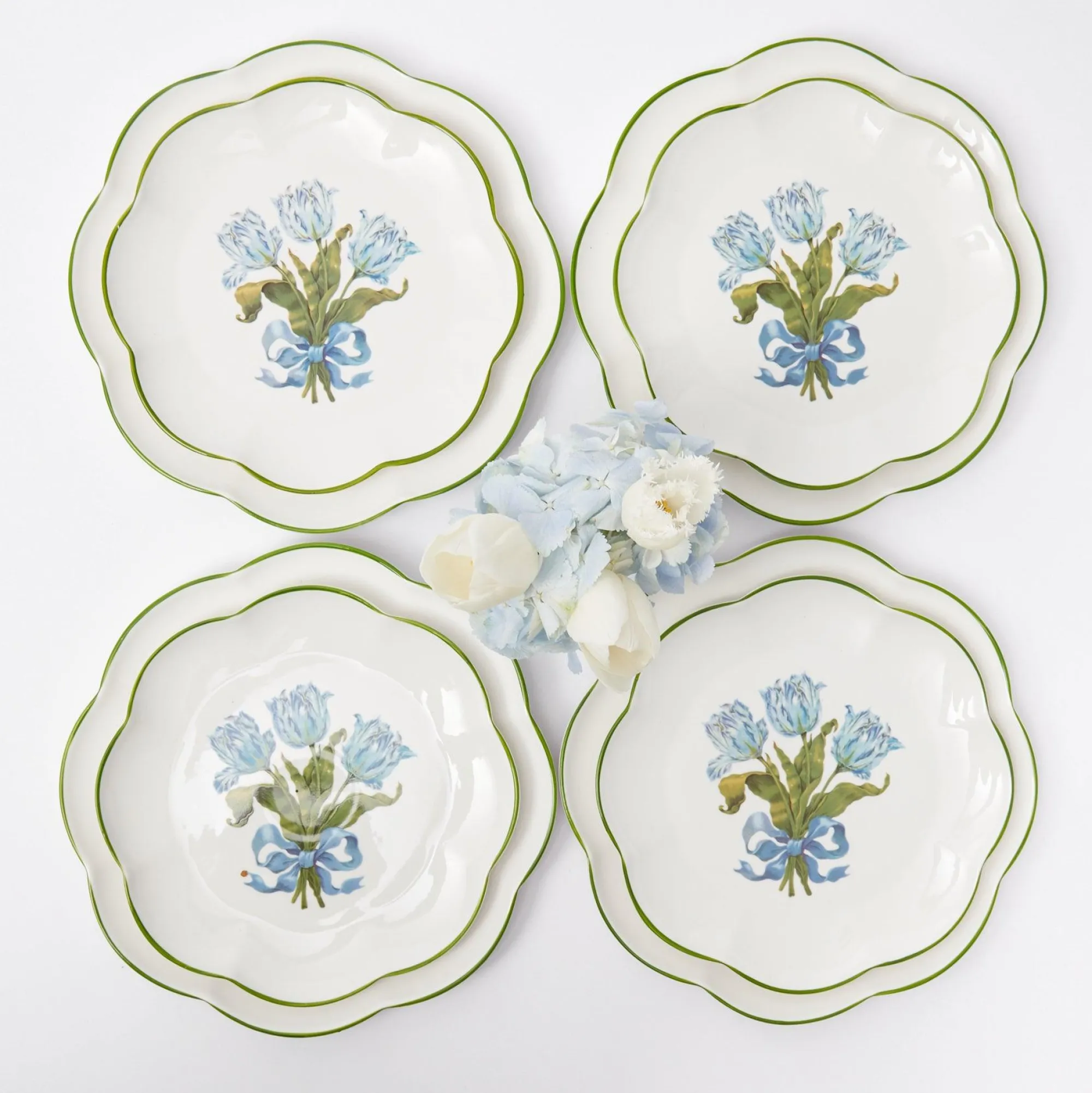 blue_tulip_dinner__starte_0.webp Hot Blue Tulip Dinner & Starter Plates (Set Of 8) Crockery Sets