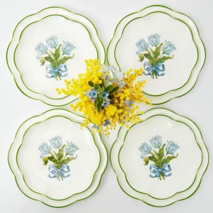 Sale Blue Tulip Dinner & Starter Plates (Set Of 8) Dinner Plates