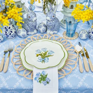 Cheap Blue Tulip Starter Plates (Set Of 4) Crockery Sets