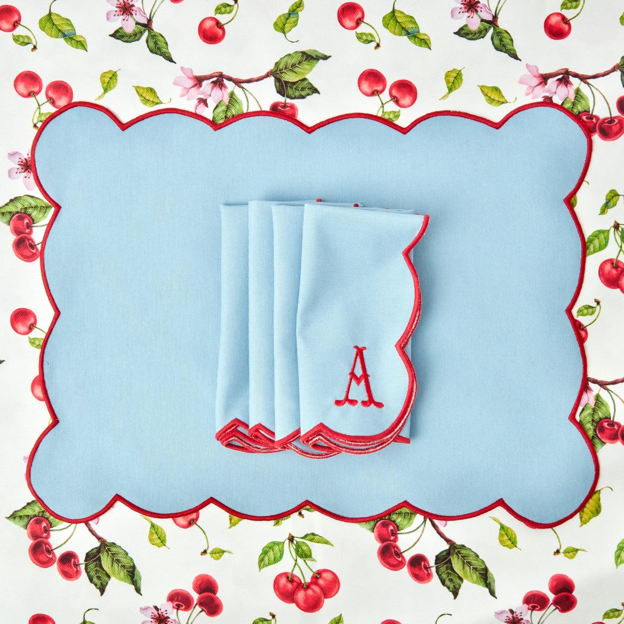 blue_with_red_scallop_pla_13-1.webp Cheap Blue With Red Scallop Placemat (Set Of 4) Placemats
