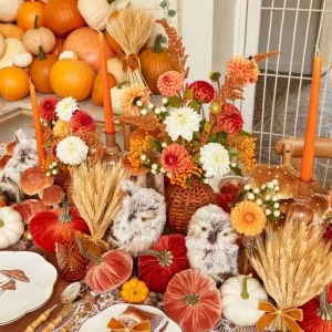 Clearance Burnt Orange Candles (Set Of 8) Candles