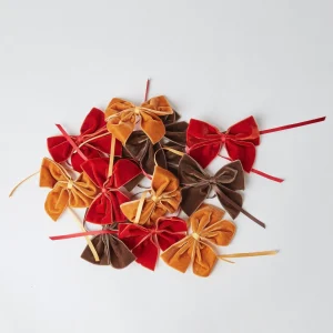 Shop Burnt Orange Napkin Bows (Set Of 4) Napkin Rings, Bows & Wreaths