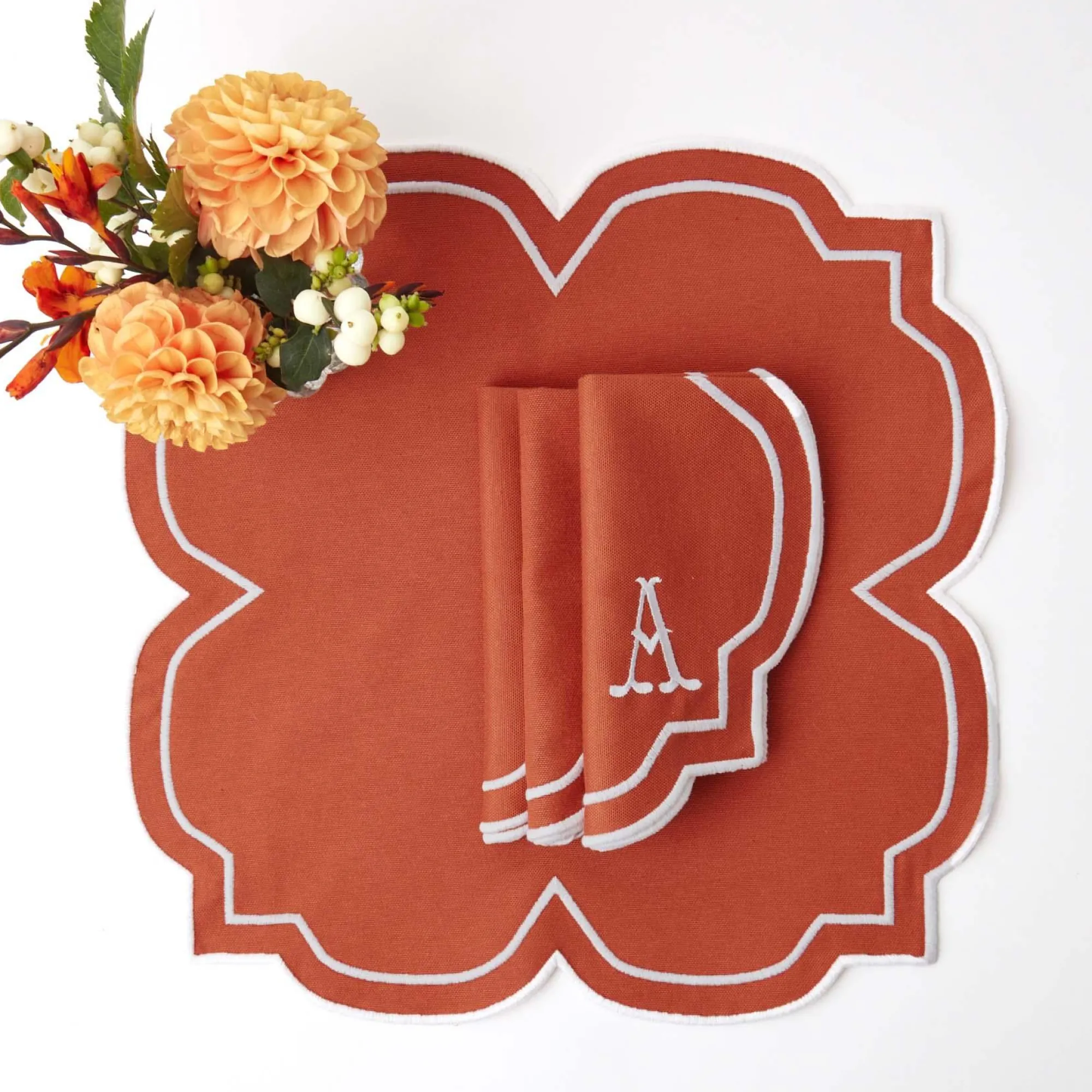 burnt_orange_napkins_set__5.webp Flash Sale Burnt Orange Napkins (Set Of 4) Napkins